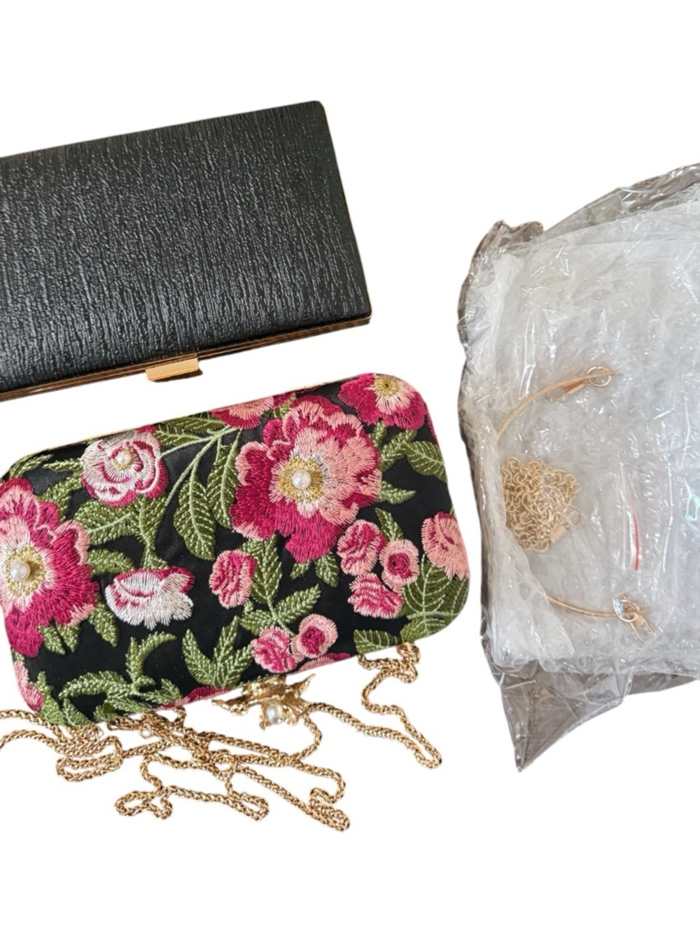 Clutches with Gold Chain. Set of 2